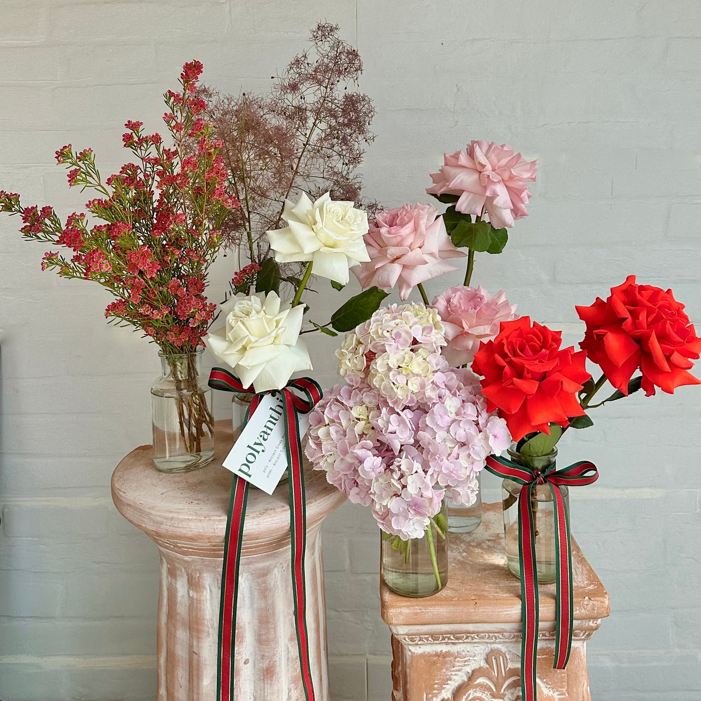 Christmas Bud Vases