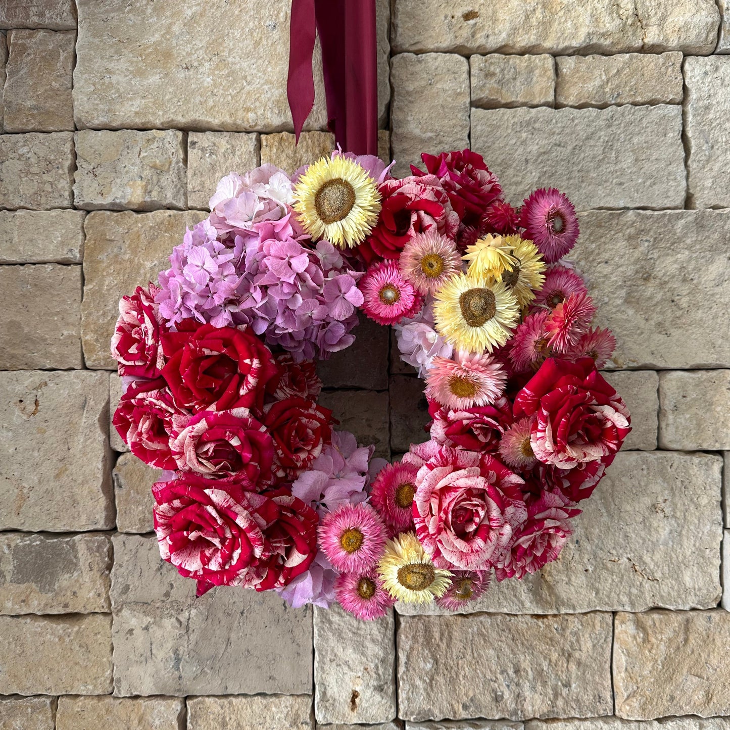 Fresh Floral Christmas Wreath