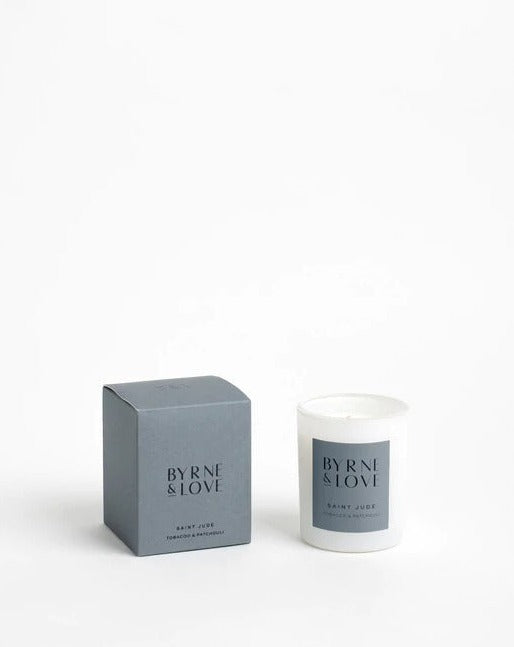 Byrne & Love - Saint Jude Candle, Tobacco & Patchouli 100g