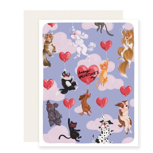 Valentine's Day Card Dogs & Cats