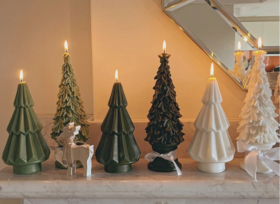 Nordic Christmas Tree Candle