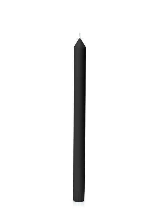Black Coloured Dinner Candle 30cm