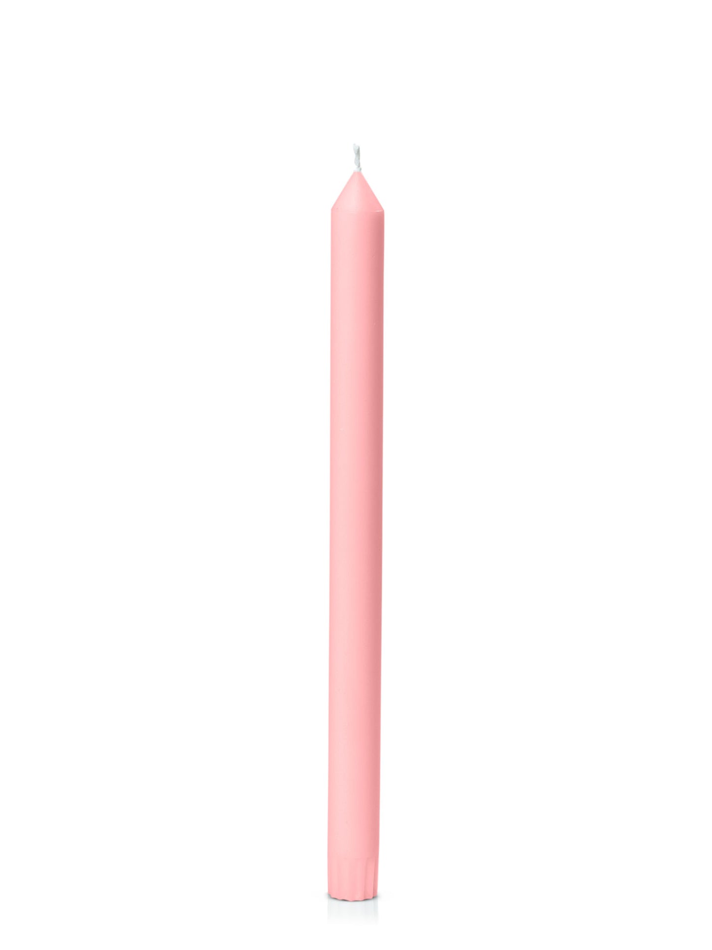 Coral Pink Coloured Dinner Candle 30cm